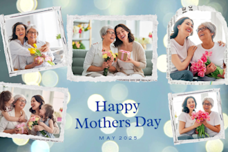 create a heartfelt mothers day slideshow video with your photos