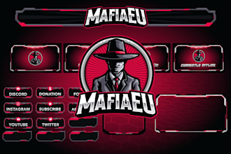 create overlay screen, panels, facecam for your stream
