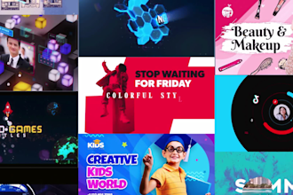 create a custom youtube intro or outro with logo animations