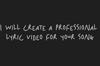 create an animated karaoke lyric video for your song
