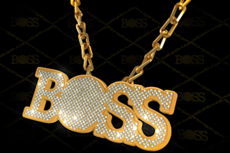 make a hiphop style jewelery animation with your logo