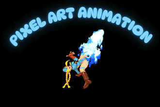 create pixel art animation pixel art background environment pixel art character