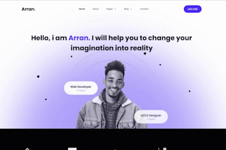 design your personal portfolio website or resume website