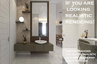 create a realistic 3d rendering