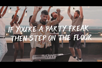 produce a live action lyric music video for your song