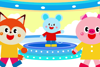 create kids learning videos