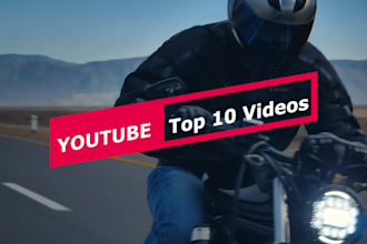 make youtube top 10 videos and video editing