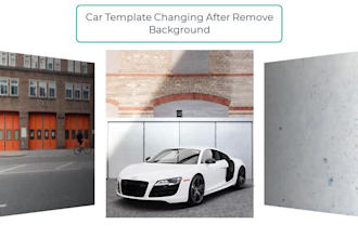 do car photo background replacement, cutout, transparent