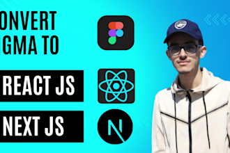 convert figma to react js or next js web app