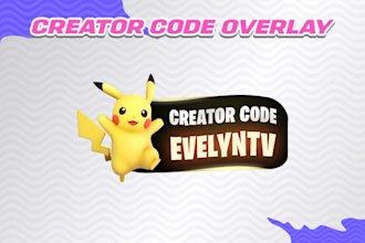 make a creator code overlay for fortnite streamers