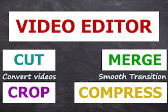 cut, merge, crop, convert or compress your videos