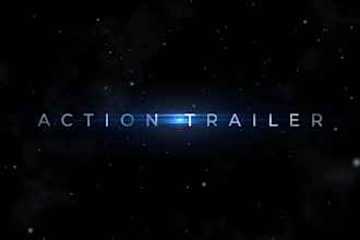 create cinematic title intro video animation trailer