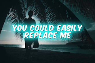 create stunning animated lyric music video