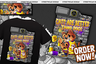 create custom cartoon t shirt designs for your brand, band, or merchandise