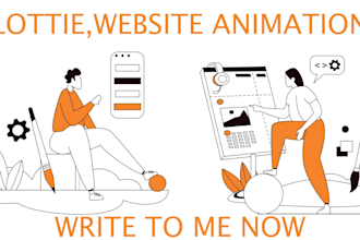 custom web animations lottie, svg, json