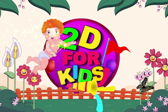 make a 2d cartoon animation video