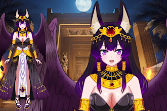 create a professional live2d or vroid vtuber avatar model