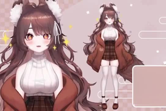design and rig live2d vtuber model, 2d rigging, 2d avatar, anime for streamers
