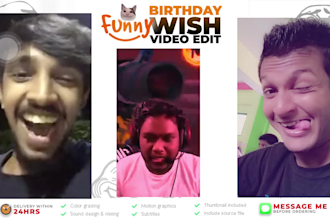 edit happy birthday wish funny video