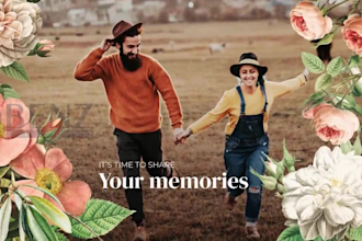 create stunning vintage flowers video slideshow with photos