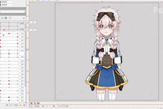 do anime live2d vtuber avatar character for streaming vtuber rigging animation