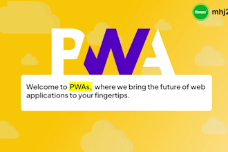 develop pwa progressive web app with react js, PHP, ionic