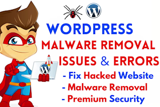 clean hacked website, fix wordpress security or wordpress malware removal, virus