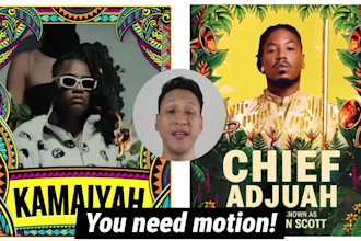 create a motion flyer for your festival event party