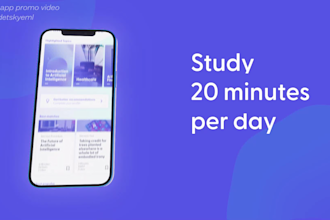 create an animated mobile app or website promo video
