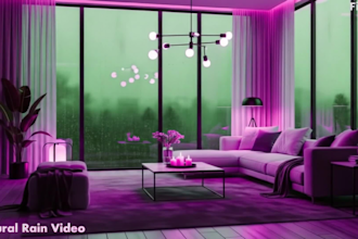create rain video with natural sound for ads reels and promotions