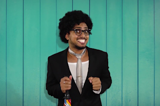 be a funny spokesperson with funny acting
