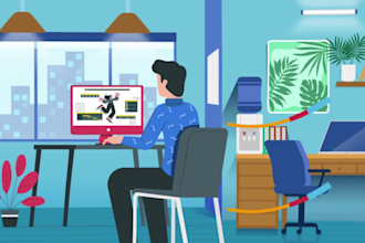 create 2d animation videos or business explainer videos