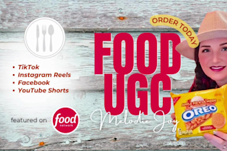 create enticing food and beverage ugc videos for tiktok facebook and instagram