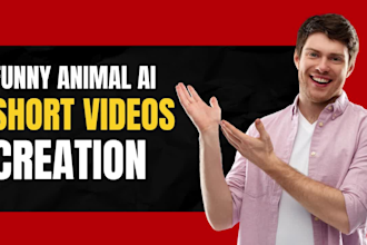 create funny animal ai videos, for youtube shorts,