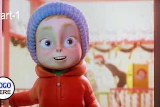 make people happy with add message in christmas video