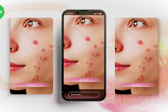 instagram reels ads before and after comparison beauty