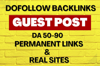 write and publish 100 guest posts with dofollow backlinks on premium sites