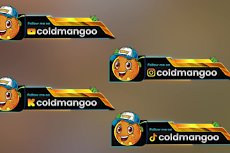 create youtube subscribe bell animation social media lower thirds twitch stream