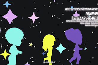 compose ost or opening song in japanese anime music style