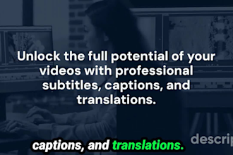 translate add english french subtitles captions to video  srt vtt scc files