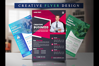 design urgent professional business flyers, leaflets, posters or brochures