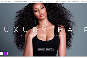 hair extension store shopify store wig hair extension website dropshipping store