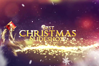 create an amazing christmas slideshow video