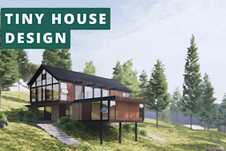 design and create tiny house, small house drawings