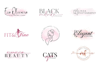 design luxury feminine logo