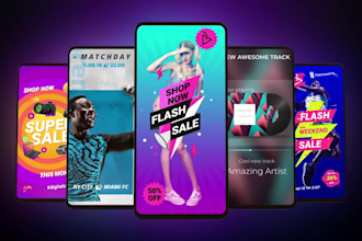 make stylish modern instagram story video ad