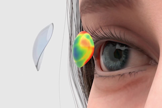 create professional 3d eye and scleral lens medical animations