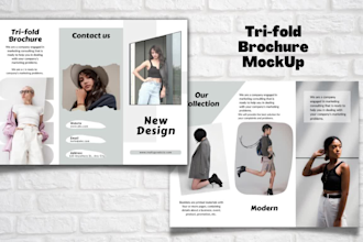 design trifold brochure, flyer, menu, magazine cover, canva