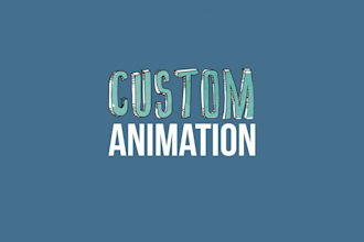 produce a custom youtube intro or outro, or logo animation