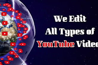 be your professional youtube video editor for video editing
